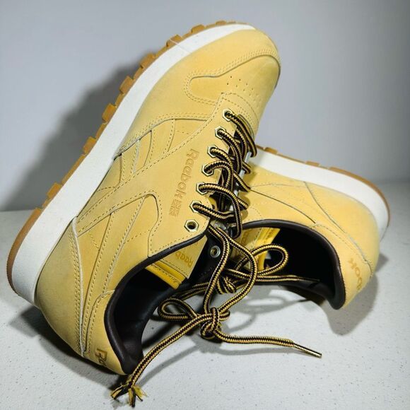 Unisex Reebok CLASSIC LEATHER Wheat Trainer Wheat/Dark Brown M49995 Sz8 - Picture 1 of 7